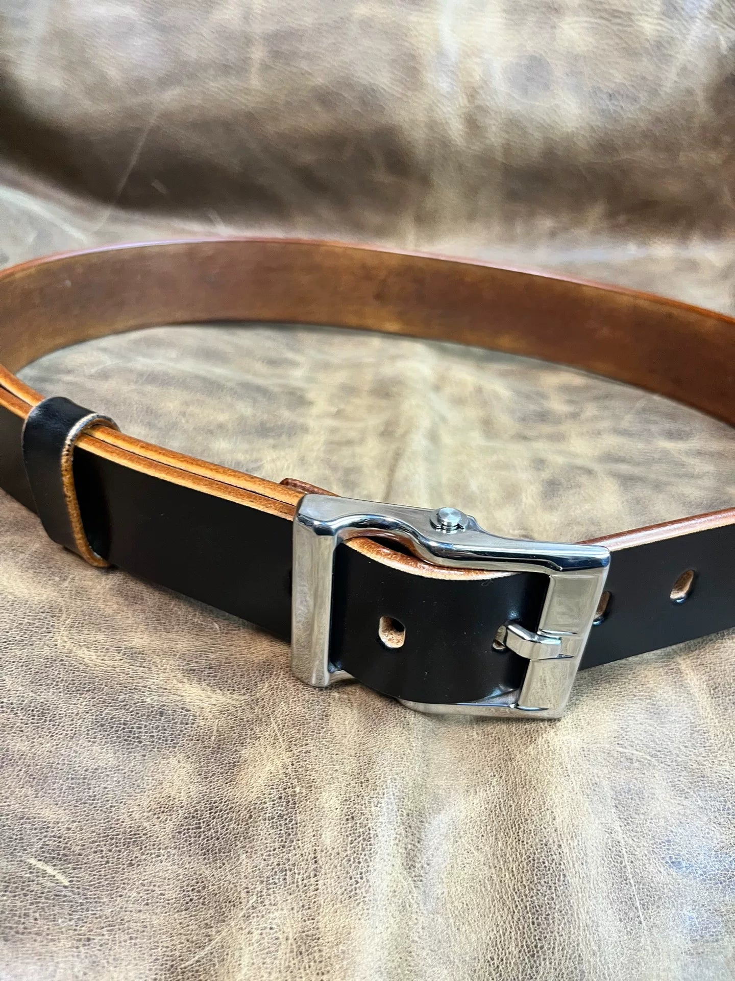 Meian's custom-made handmade belts