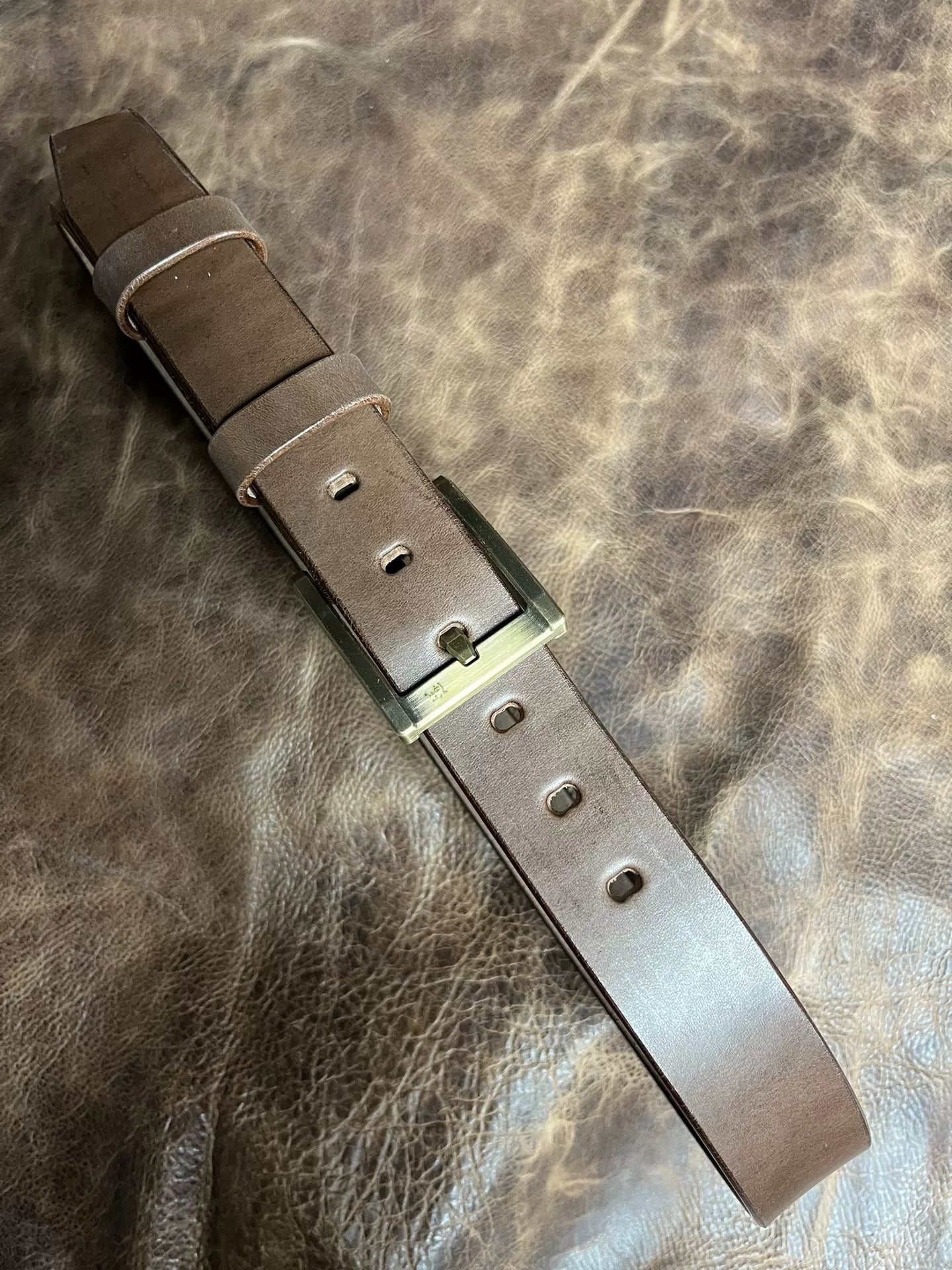 Authentic saddle handmade belt imported from the United States