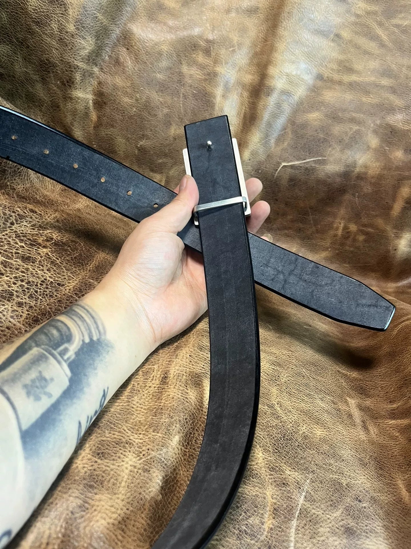 Yi'an men's business formal handmade belt