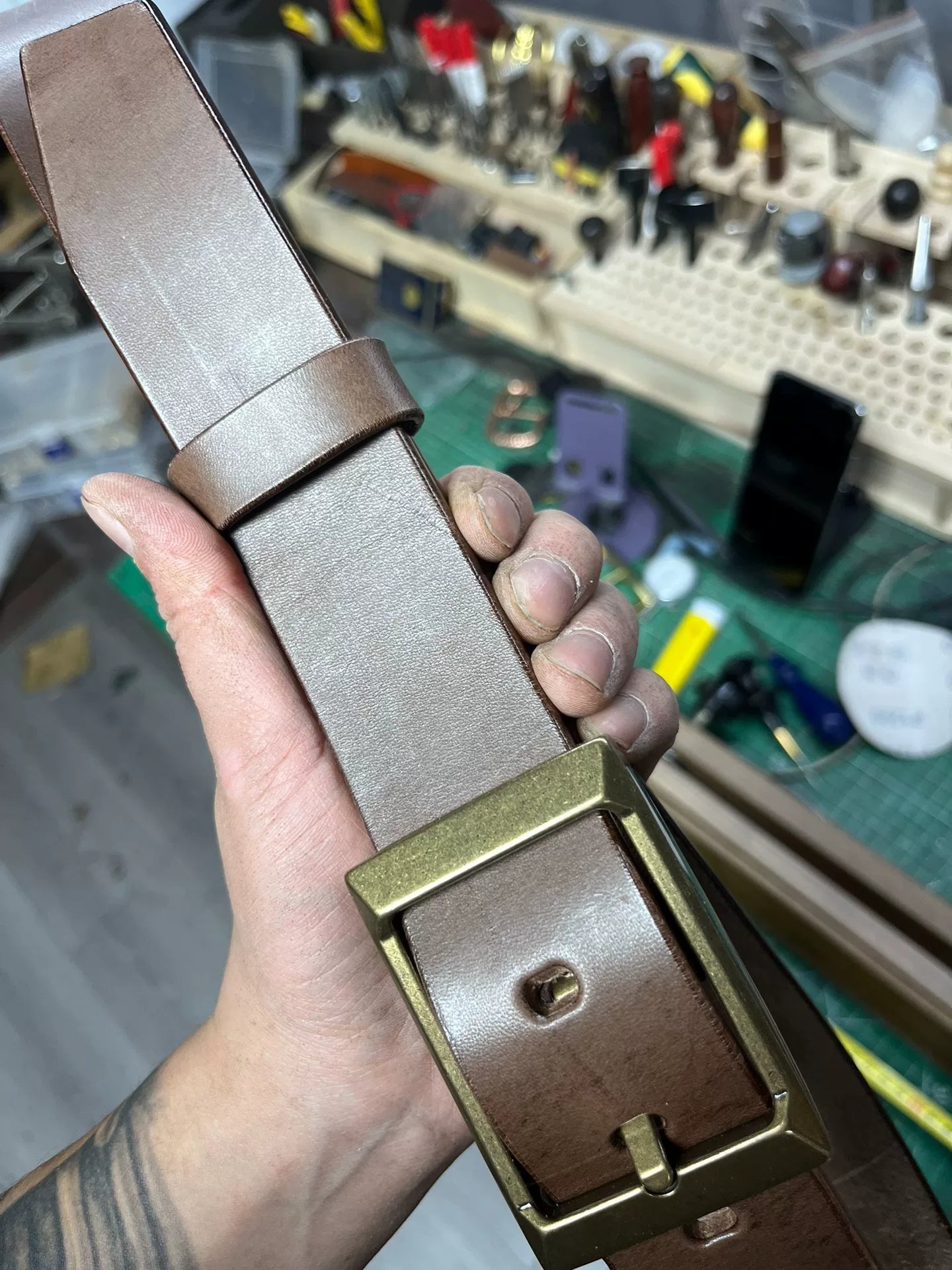6 mm thick Meian handmade belt