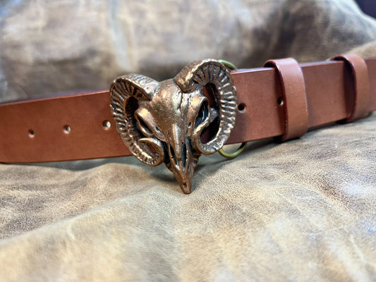 Italian brown cowhide genuine first layer cowhide with white copper…