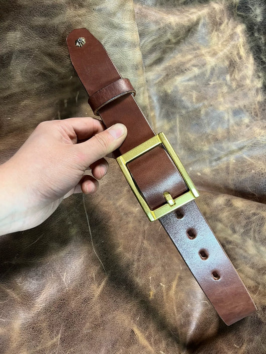 Zhaonan fat brown color with replica zephyr buckle