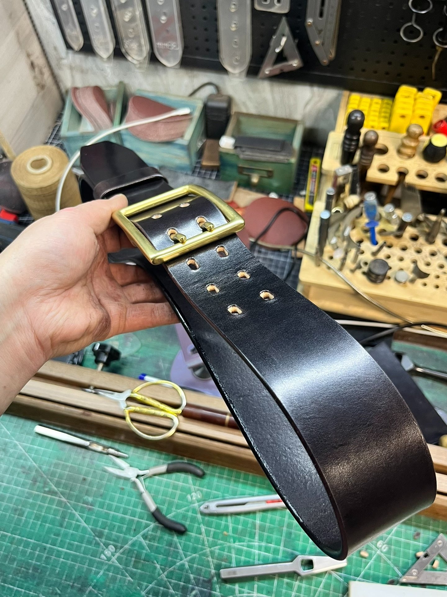 5 cm wide genuine leather first layer cowhide fitness belt widened…