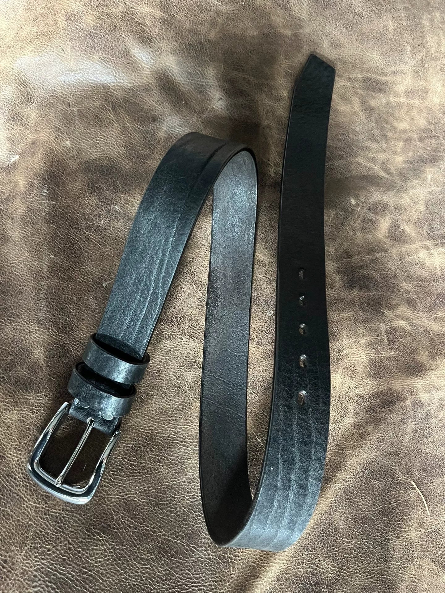 4.5–5–5.5 mm thick handmade belt