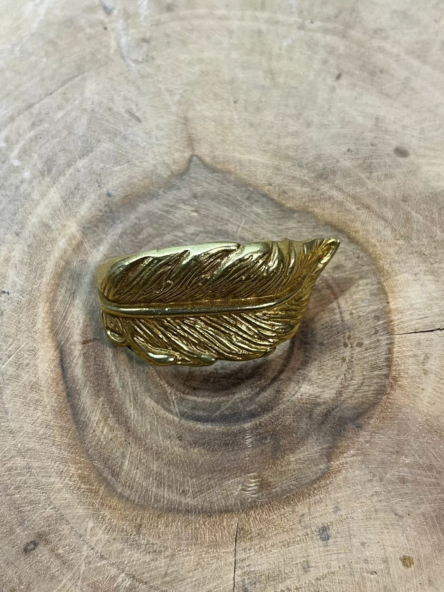 Pure copper new belt buckle feather two sets of pin buckle leaf bel…