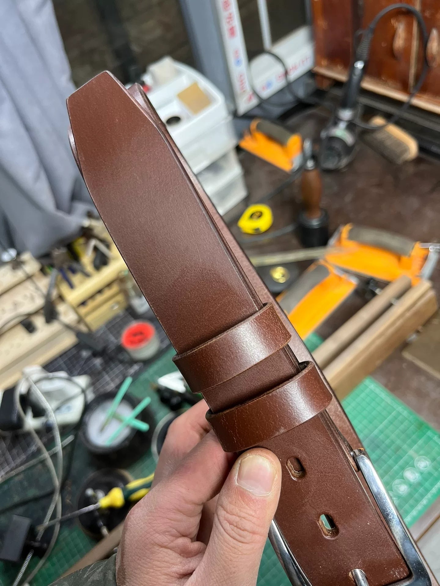 Brown TWS Thomas Bridle. Horse rein leather first-layer cowhide pur…