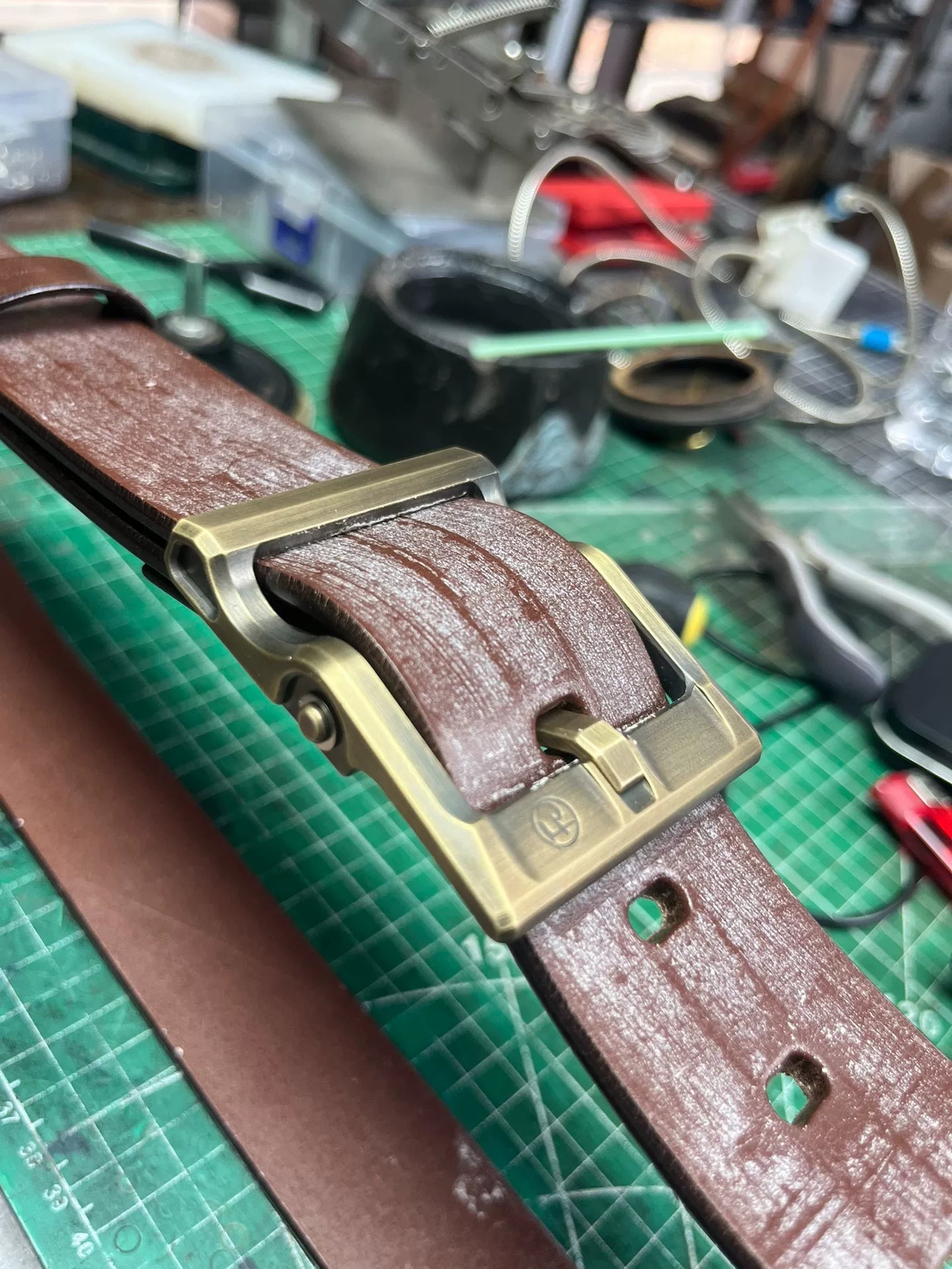 TWS Thomas Bridle Leather Handmade Belt — Imported from UK