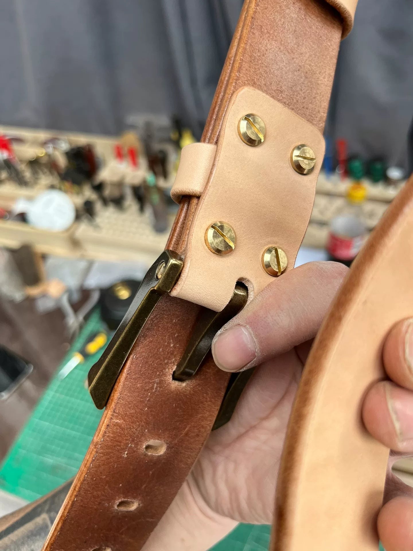 6.5mm thick heavyweight US saddle saddle leather vegetable tanned c…
