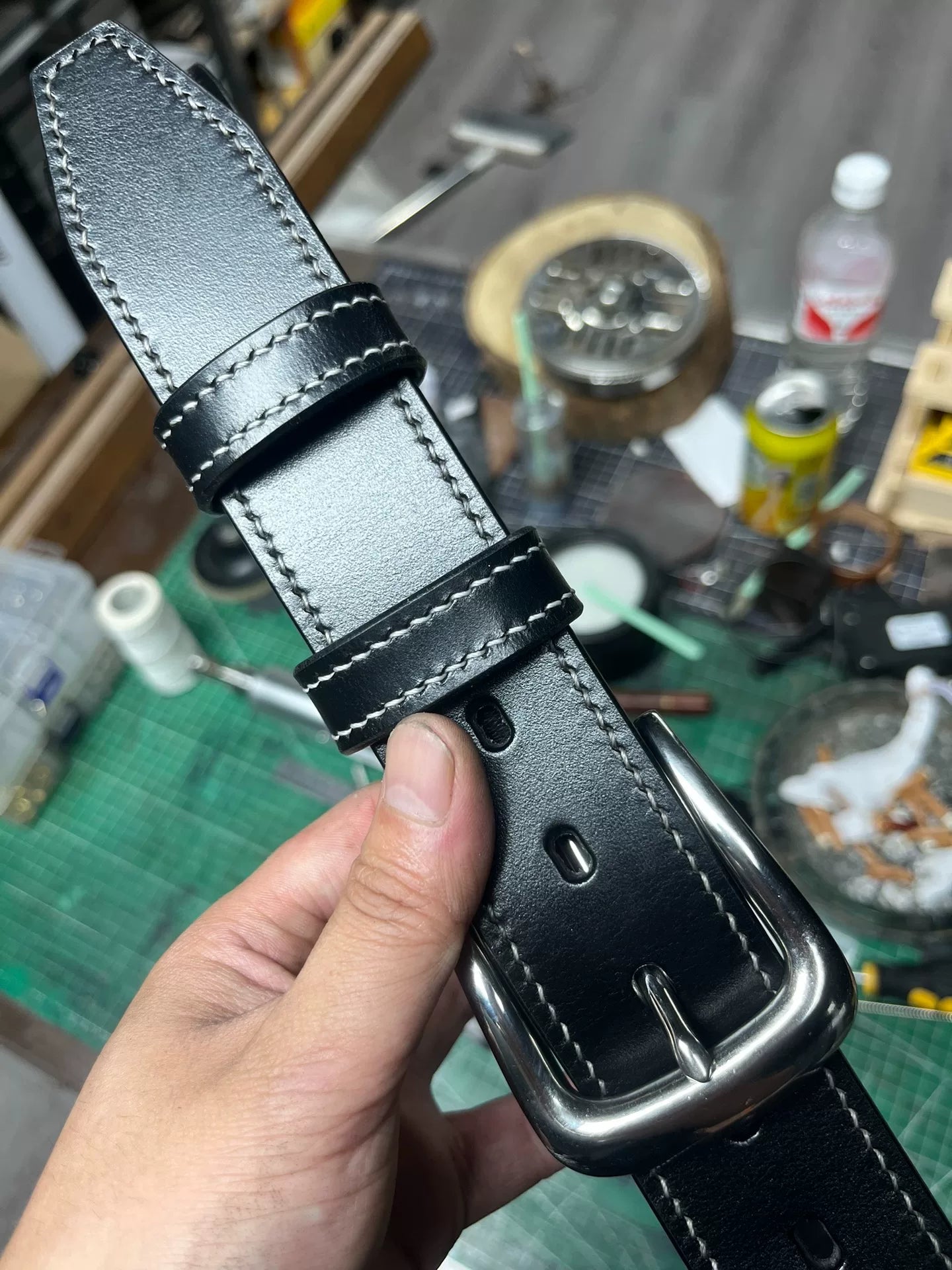 TWS Thomas Bridle Leather Handmade Belt — Imported from UK