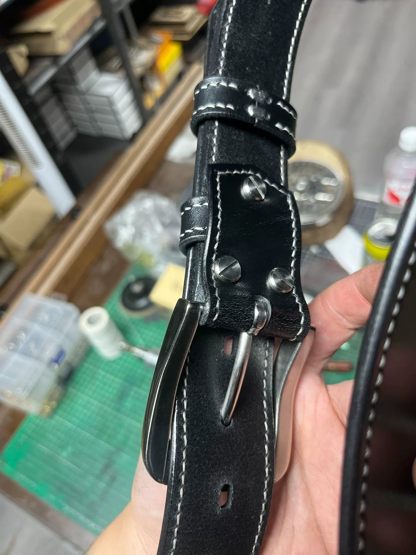 TWS Thomas Bridle Leather Handmade Belt — Imported from UK