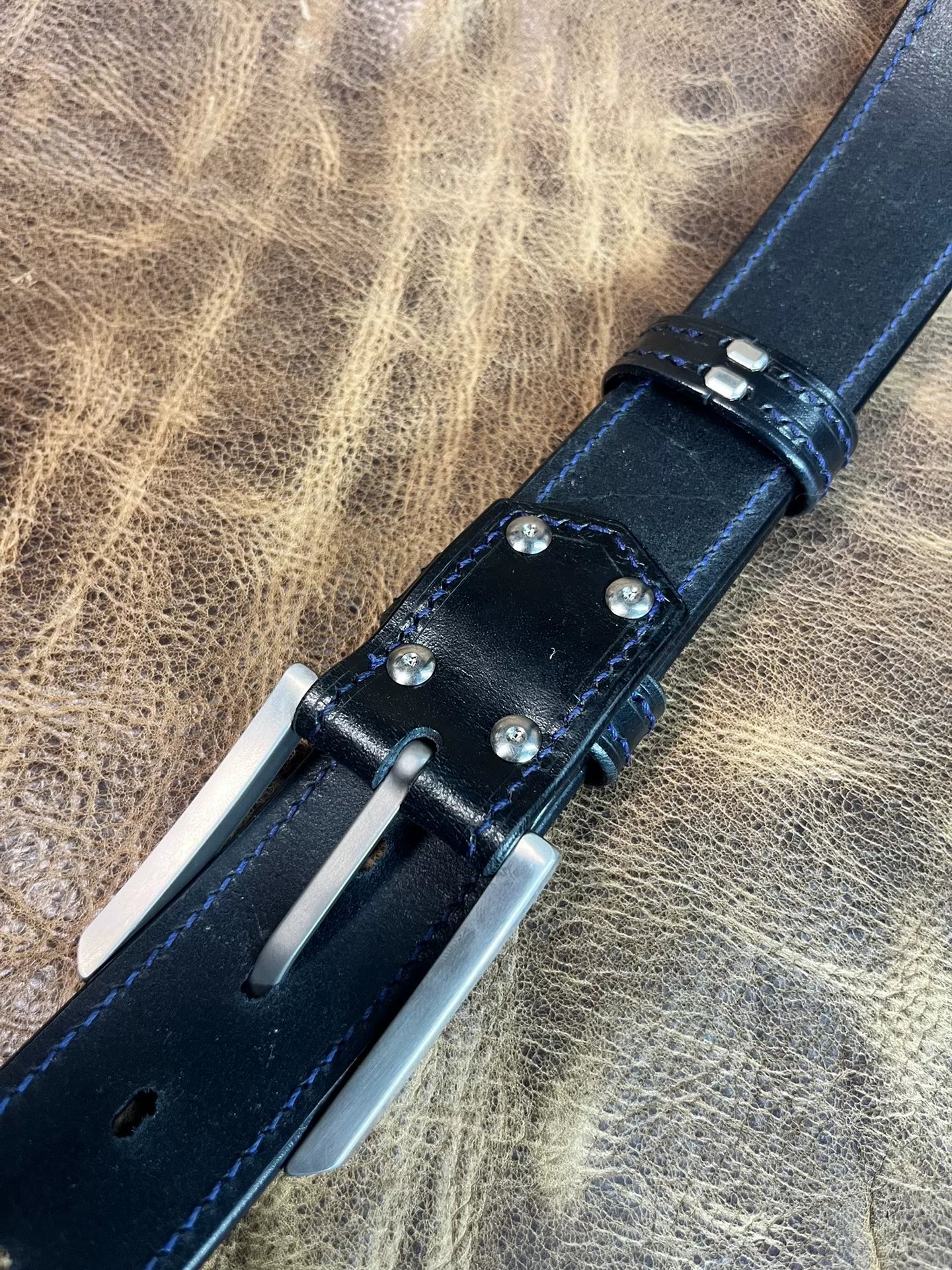 TWS Thomas Bridle Leather Business Dress Belt — Imported from UK