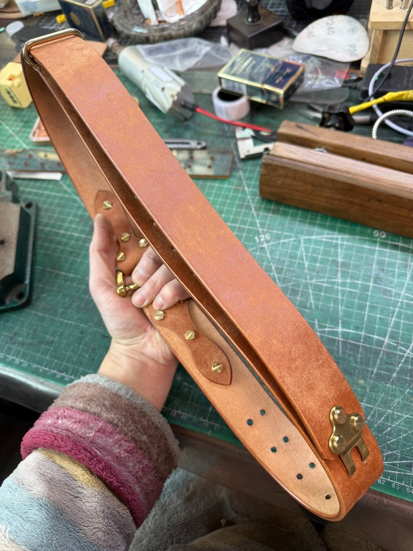 Brand-New Littleton Genuine Leather Cavalry Belt — Quick-Release