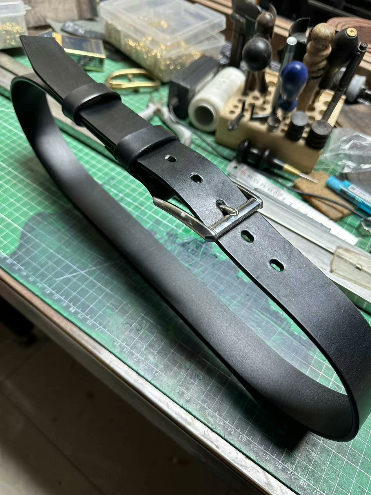 TWS British Thomas Rein leather handmade belt