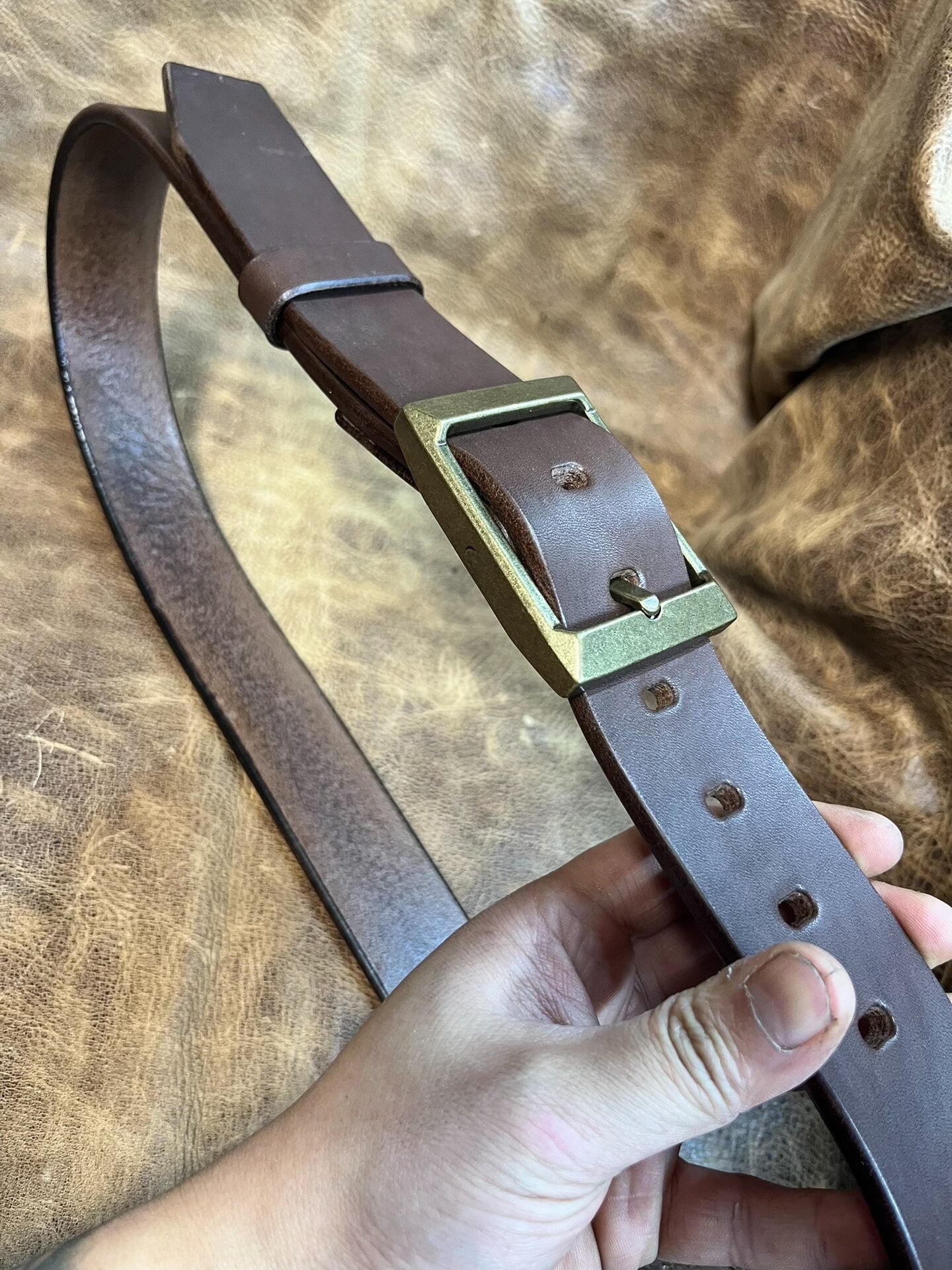 5.5mm thick Meian handmade belt