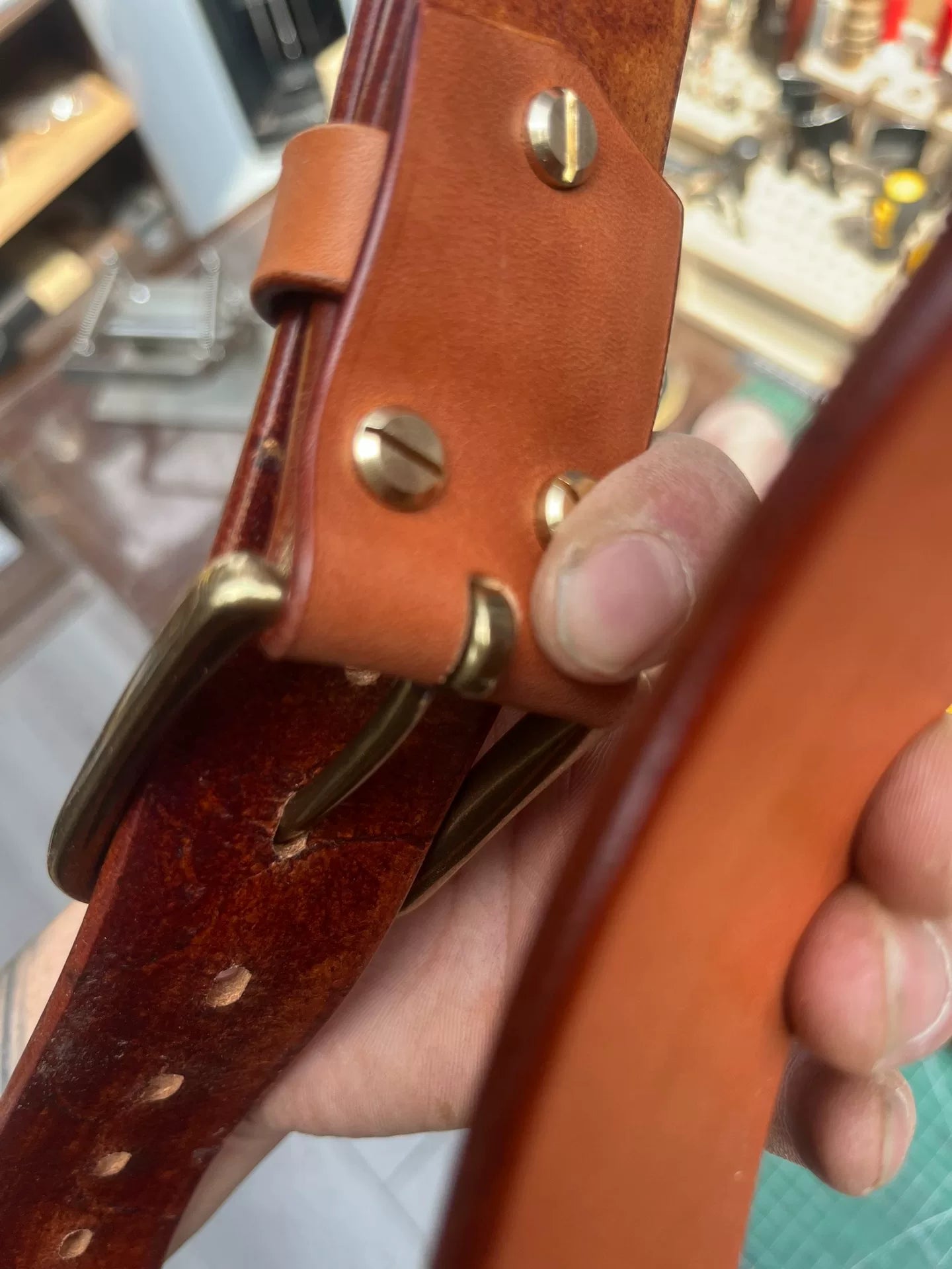 American saddle leather genuine leather casual men's belt imported…