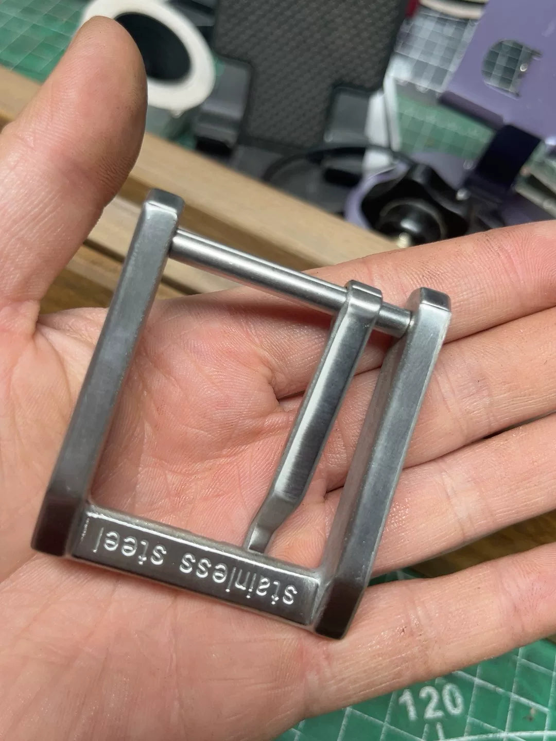 Replica stainless steel West Wind No. 3 belt buckle