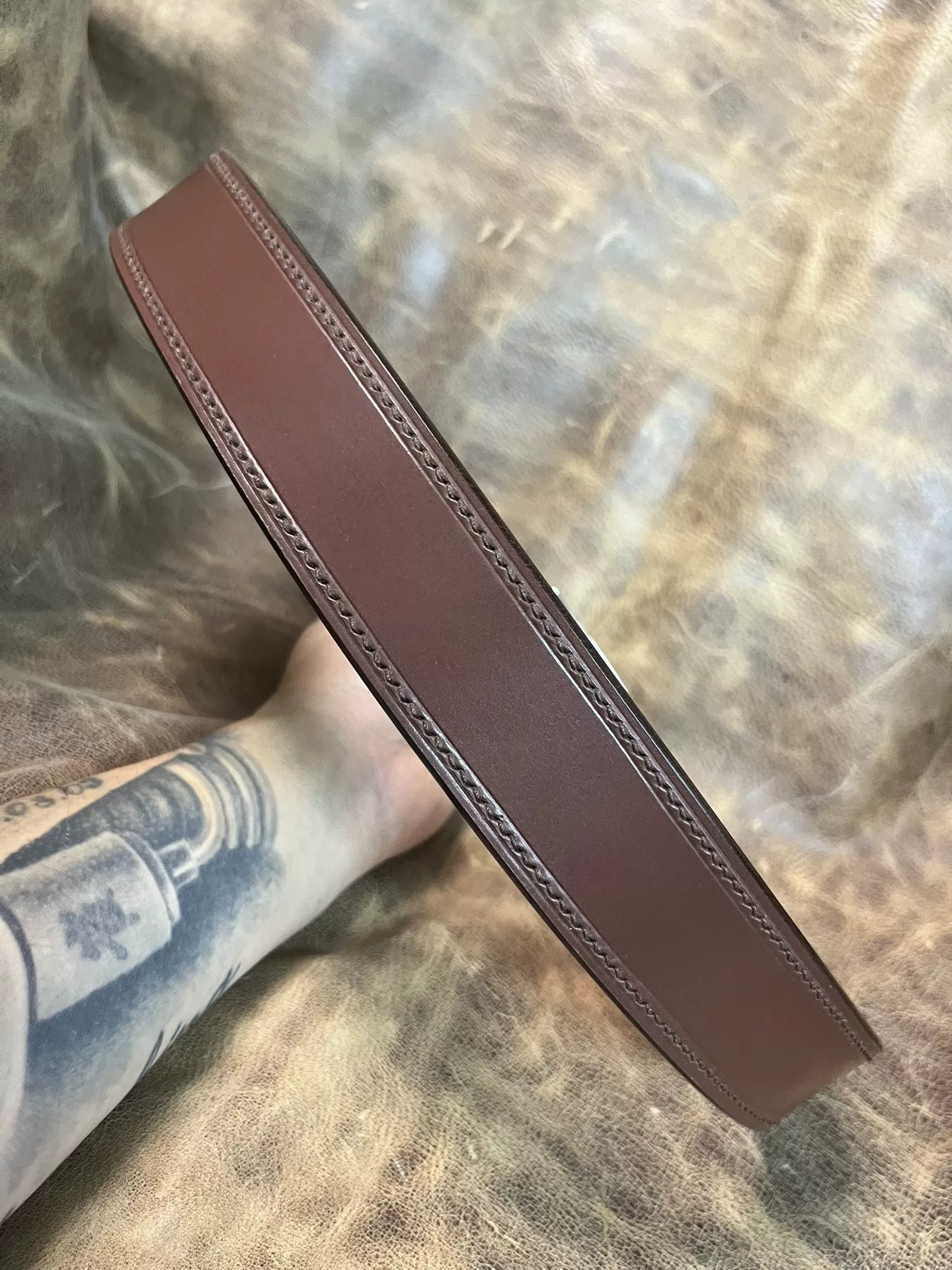 TWS Thomas Bridle Leather Handmade Belt — Imported from UK