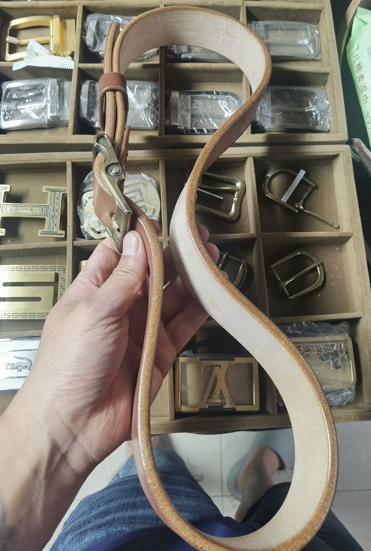 5.5mm thick brown – caramel color JF – jf imported British bridle l…