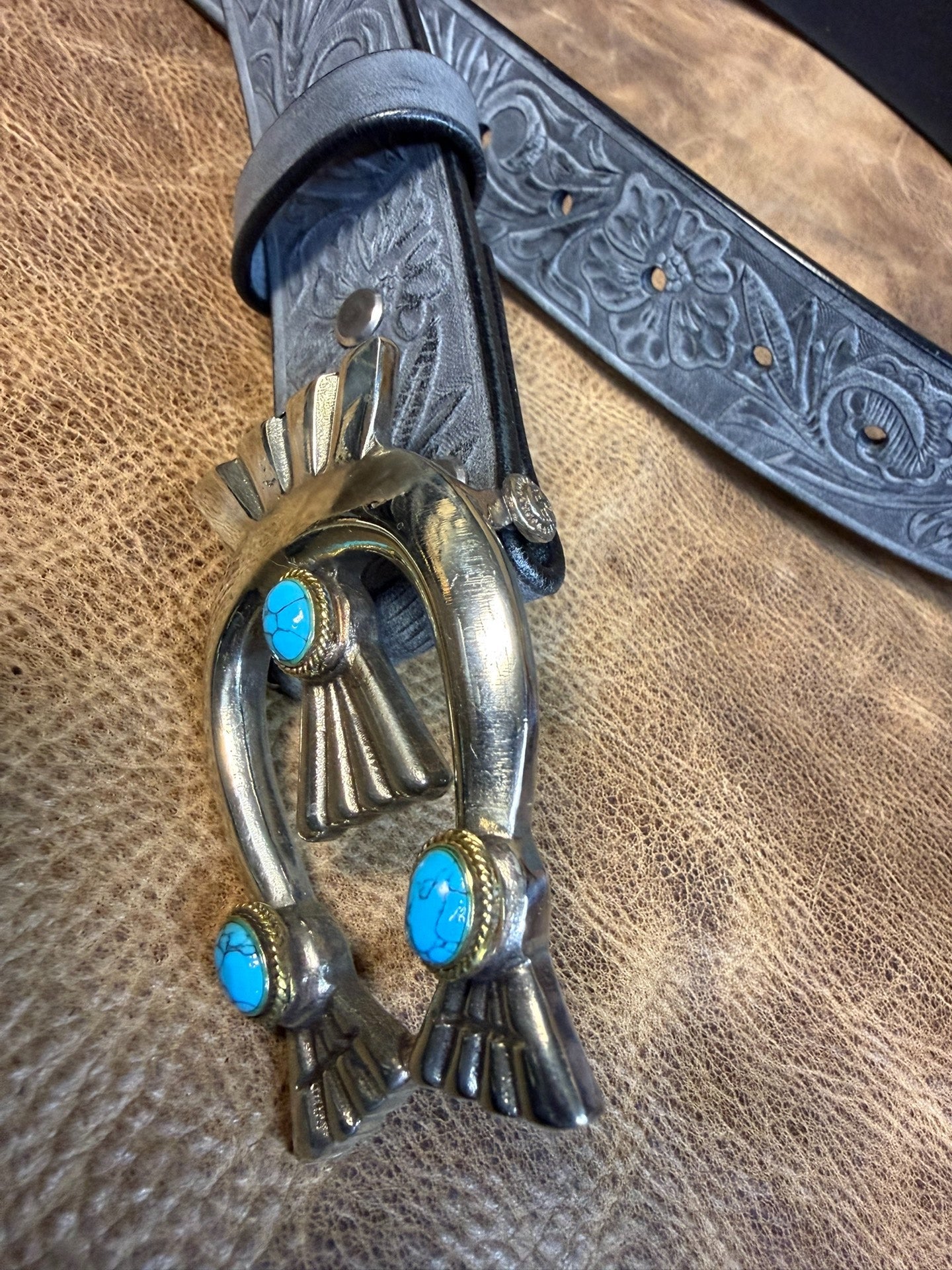 Indiana Navajo Italian Horse Rein Carved Handmade Belt Customized