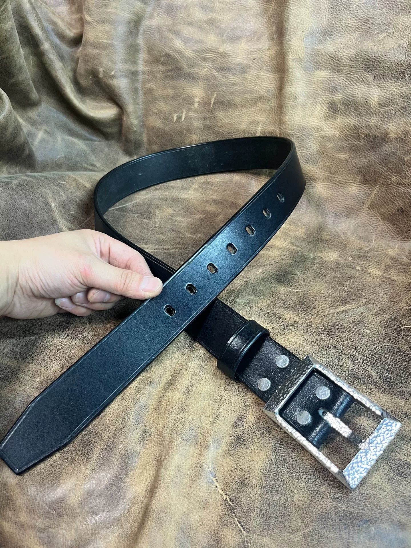 TWS Thomas Bridle Leather Handmade Belt — Imported from UK