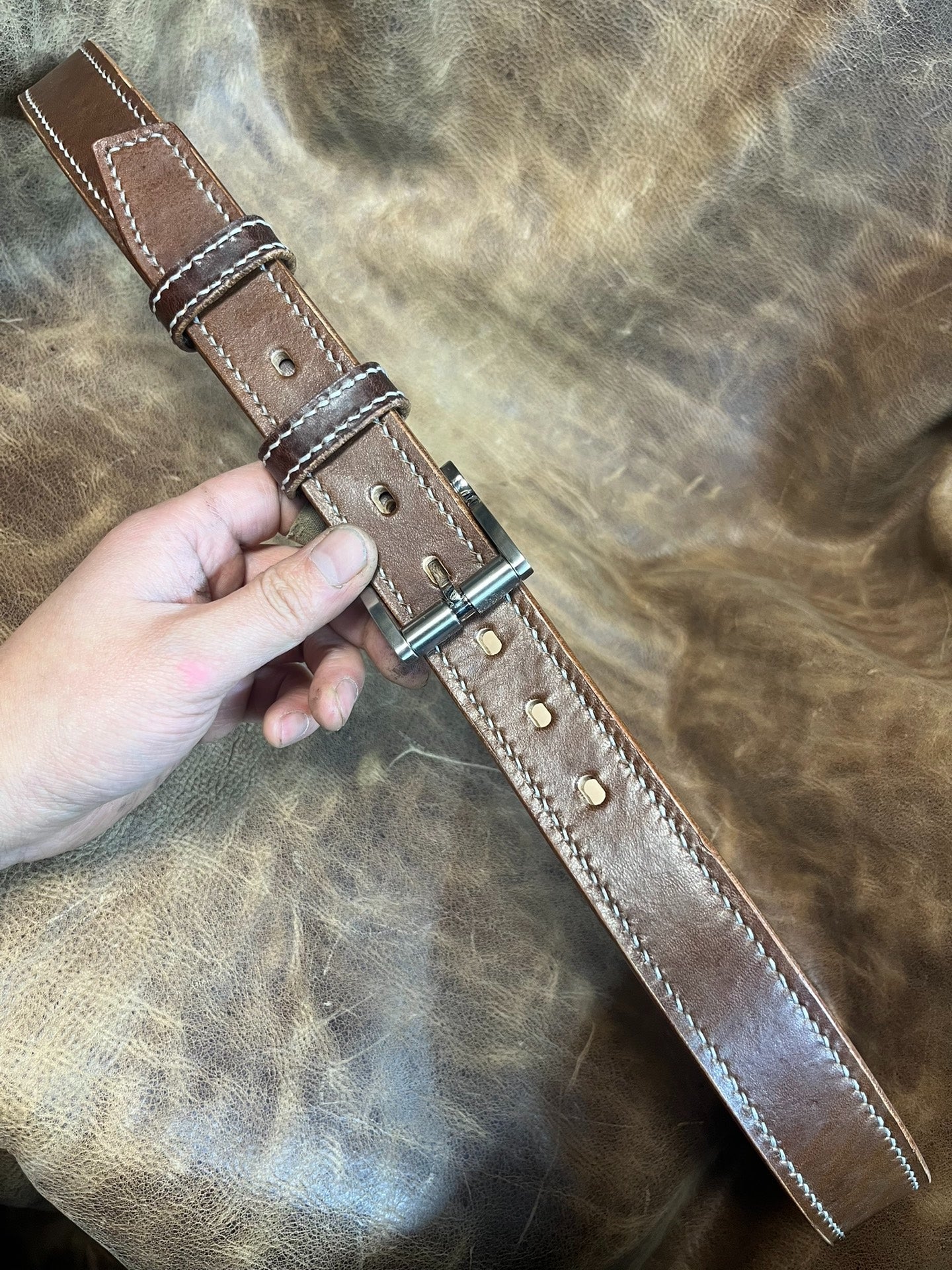 For cordovan leather belts