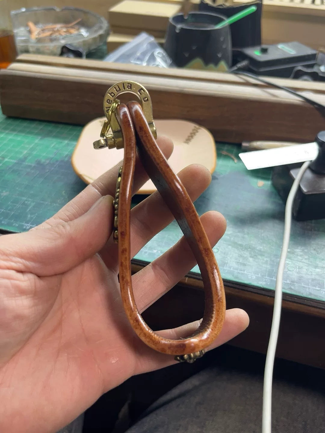 Handmade pipe rack