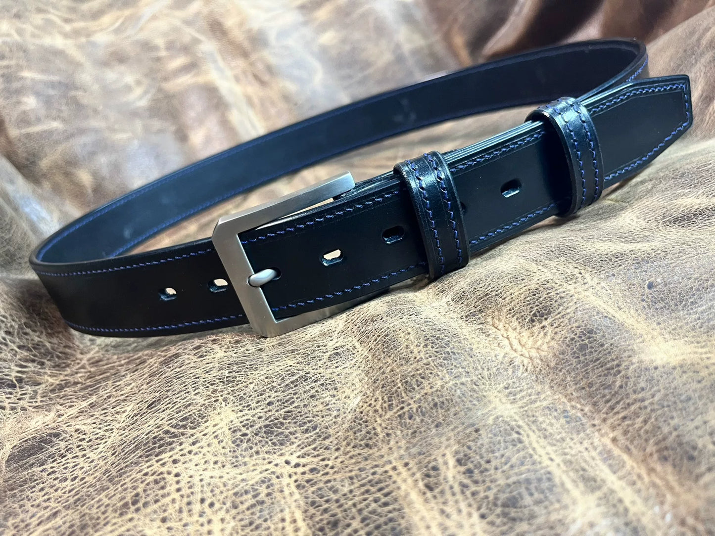 TWS Thomas Bridle Leather Business Dress Belt — Imported from UK