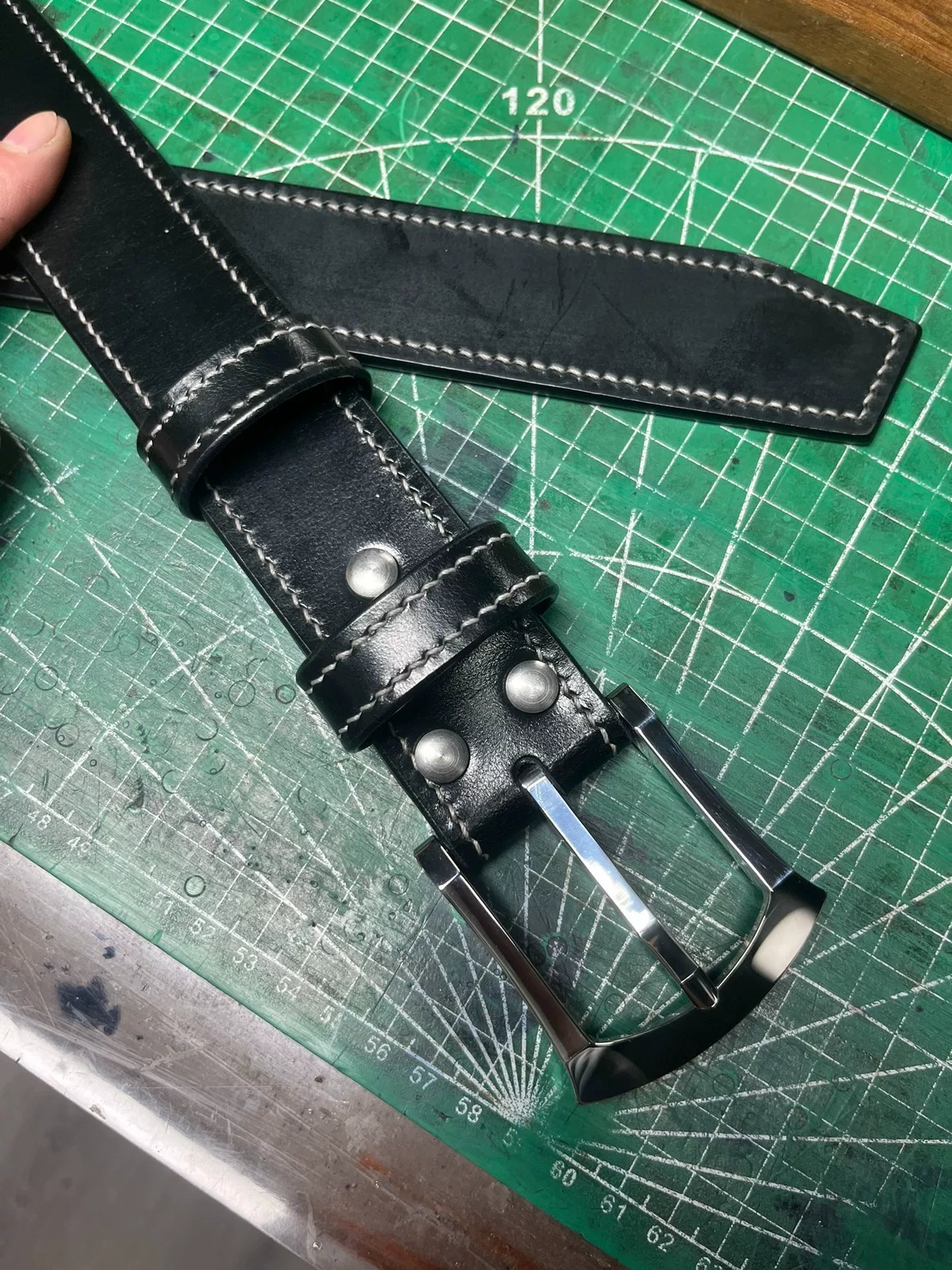 TWS Thomas Bridle Leather Handmade Belt — Imported from UK
