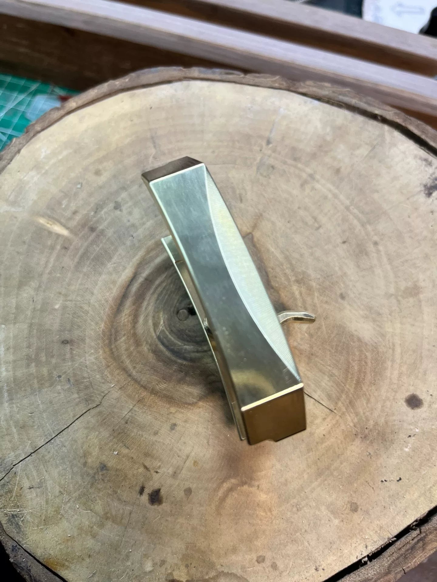 Extra thick and heavy CNC belt buckle integrated brass wire cutting…