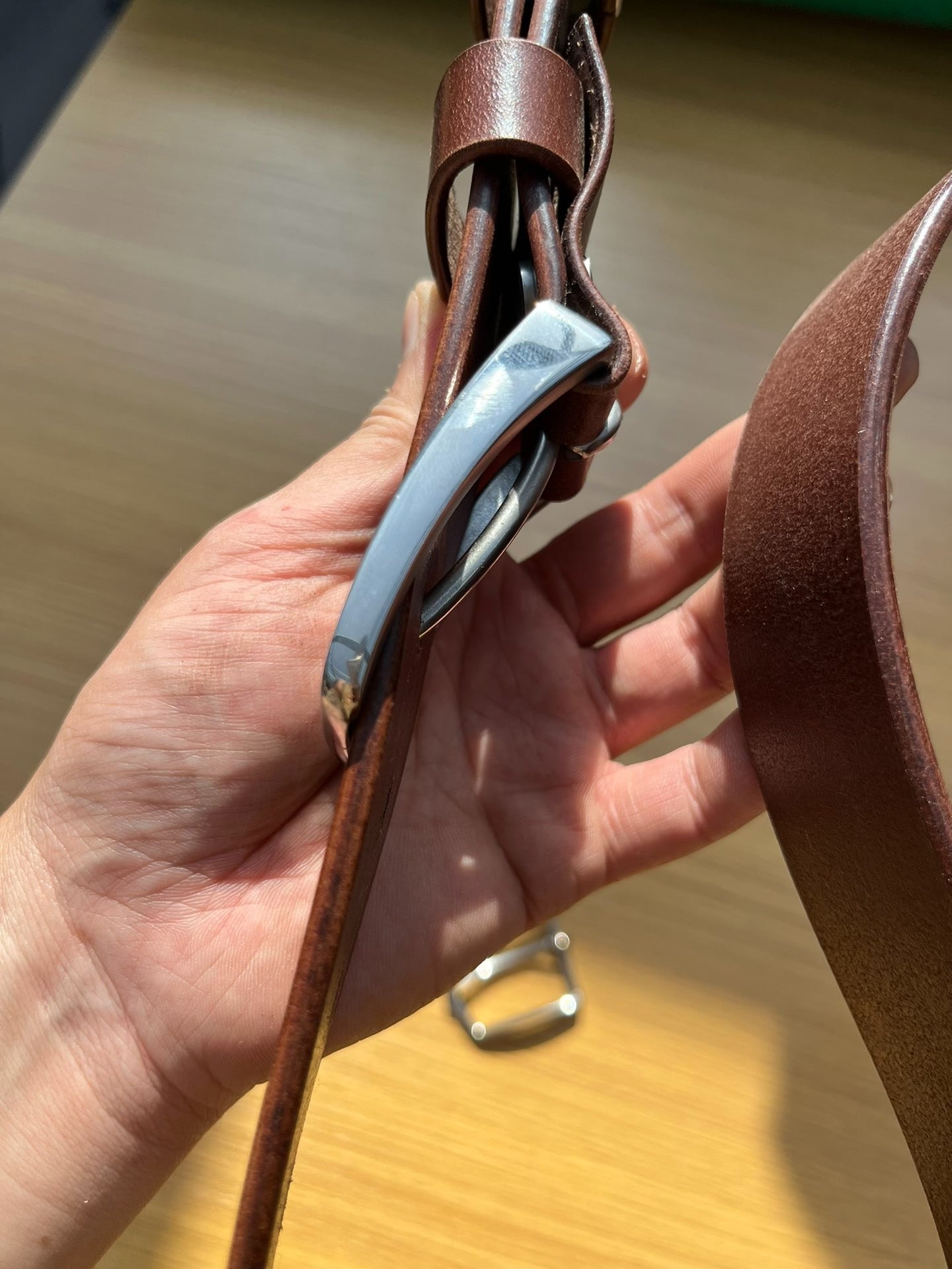 4.2mm thick brown TWS Thomas Bridle. Horse Rein genuine first-layer…