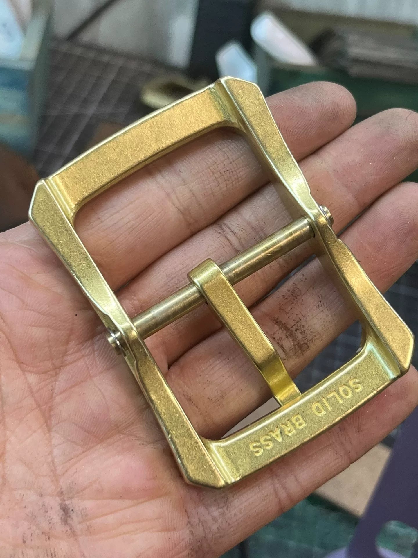 Gadfly 10 replica brass belt buckle
