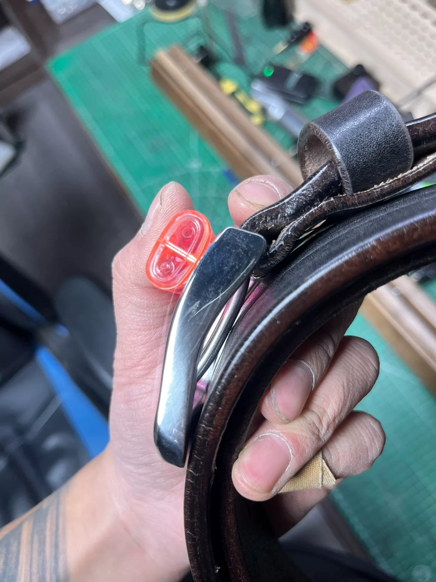 4.5–5–5.5 mm thick handmade belt