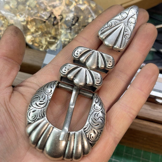 American Tang grass brass plated with 925 silver