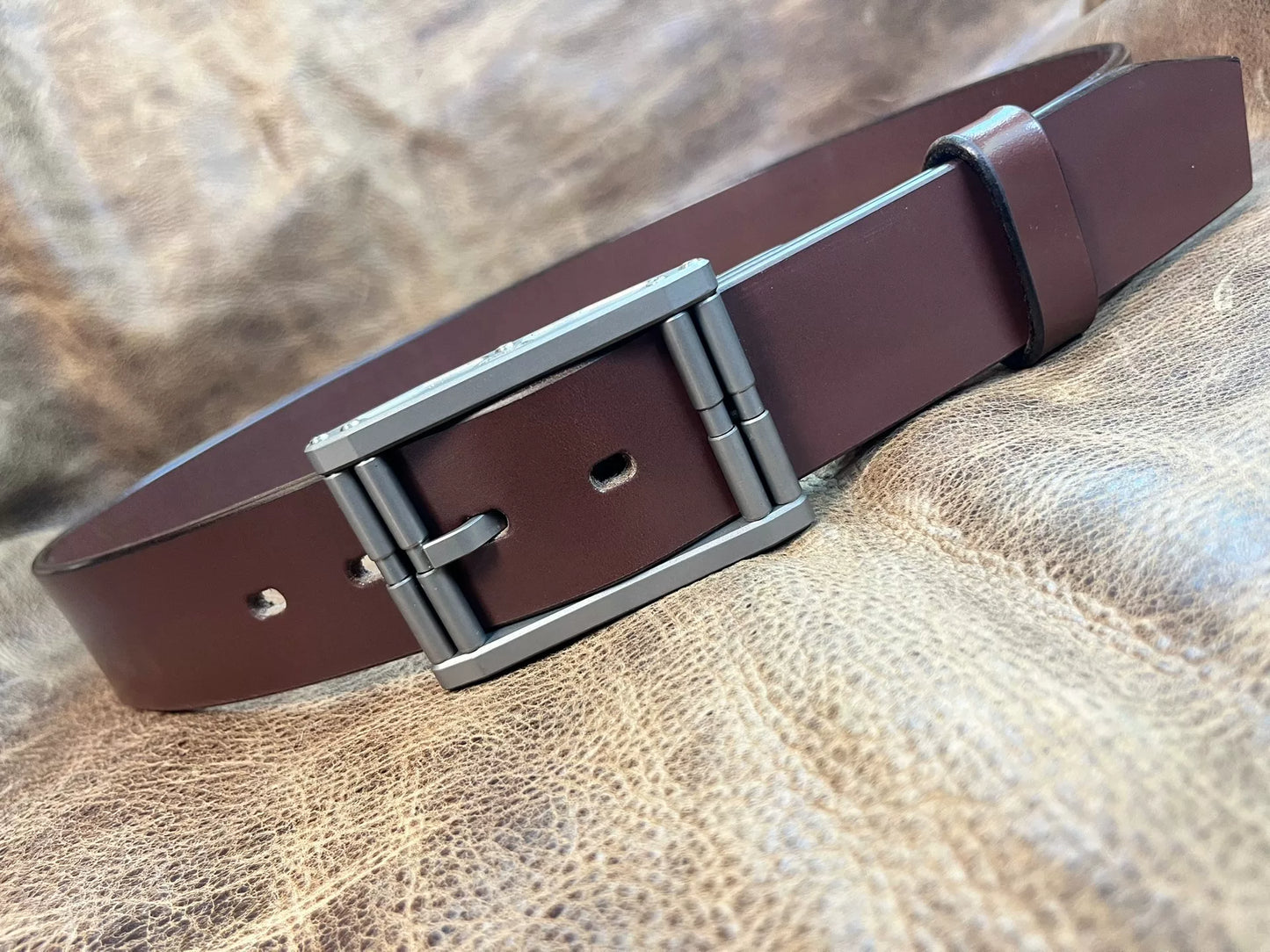 Xifeng Sui pure titanium belt buckle handmade custom belt black TWS…