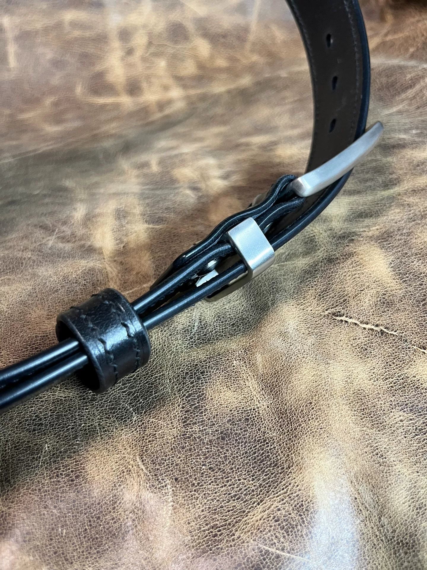 TWS Thomas Bridle Leather Handmade Belt — Imported from UK