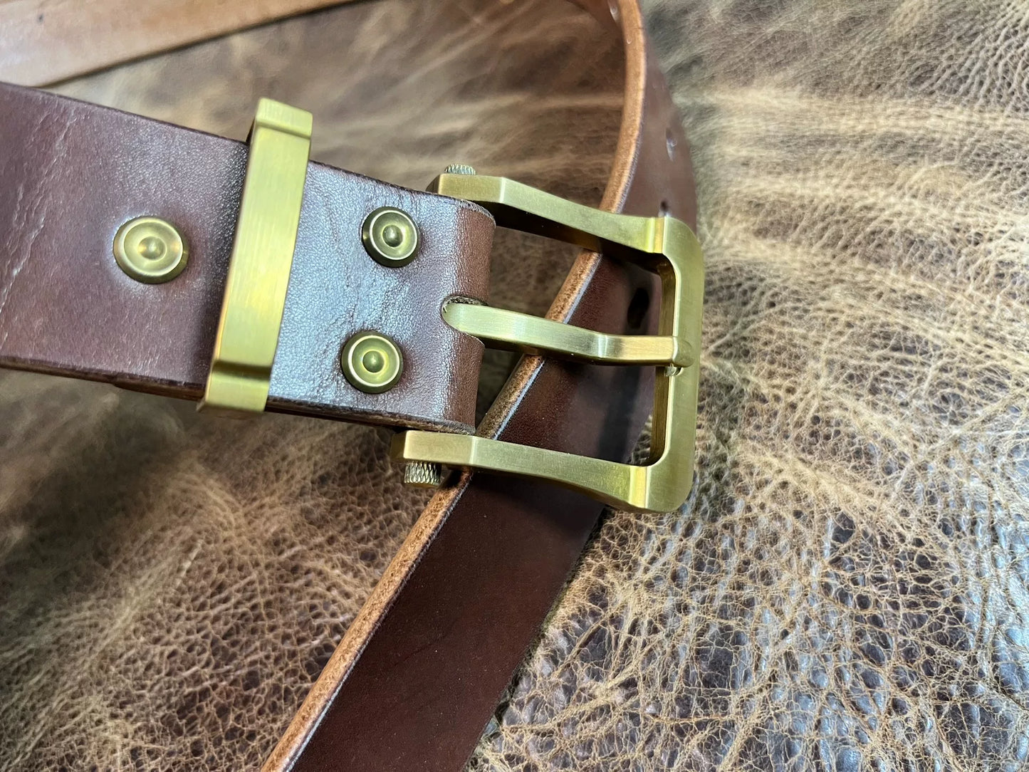 Zhaonan fat brown color with genuine cow buckle