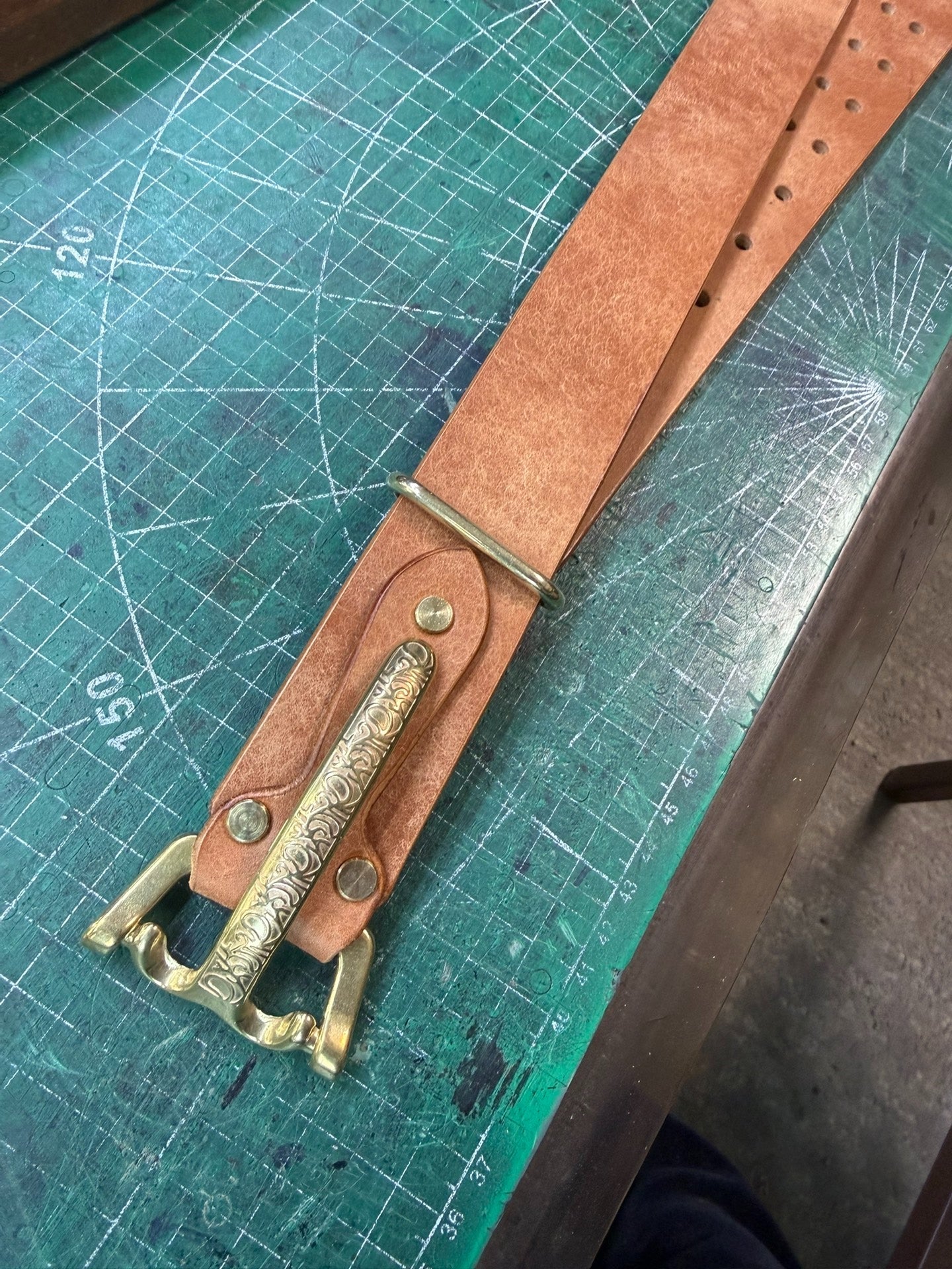 Brand-New Littleton Genuine Leather Cavalry Belt — Quick-Release