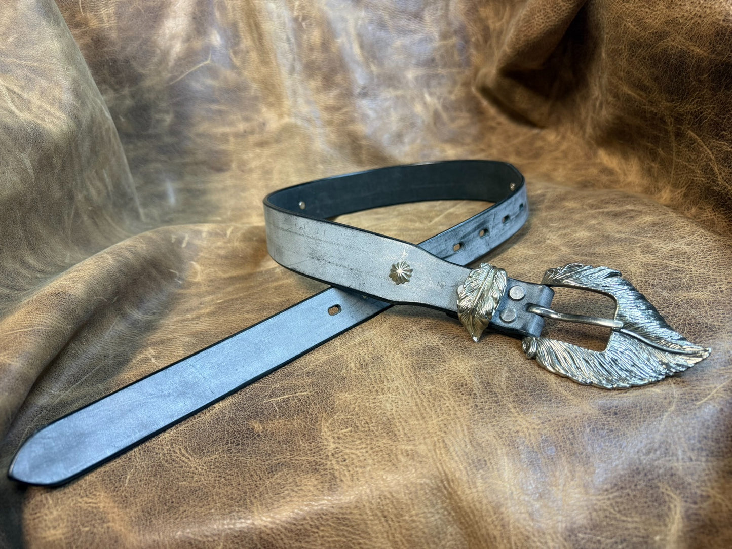 American retro handmade belt customization