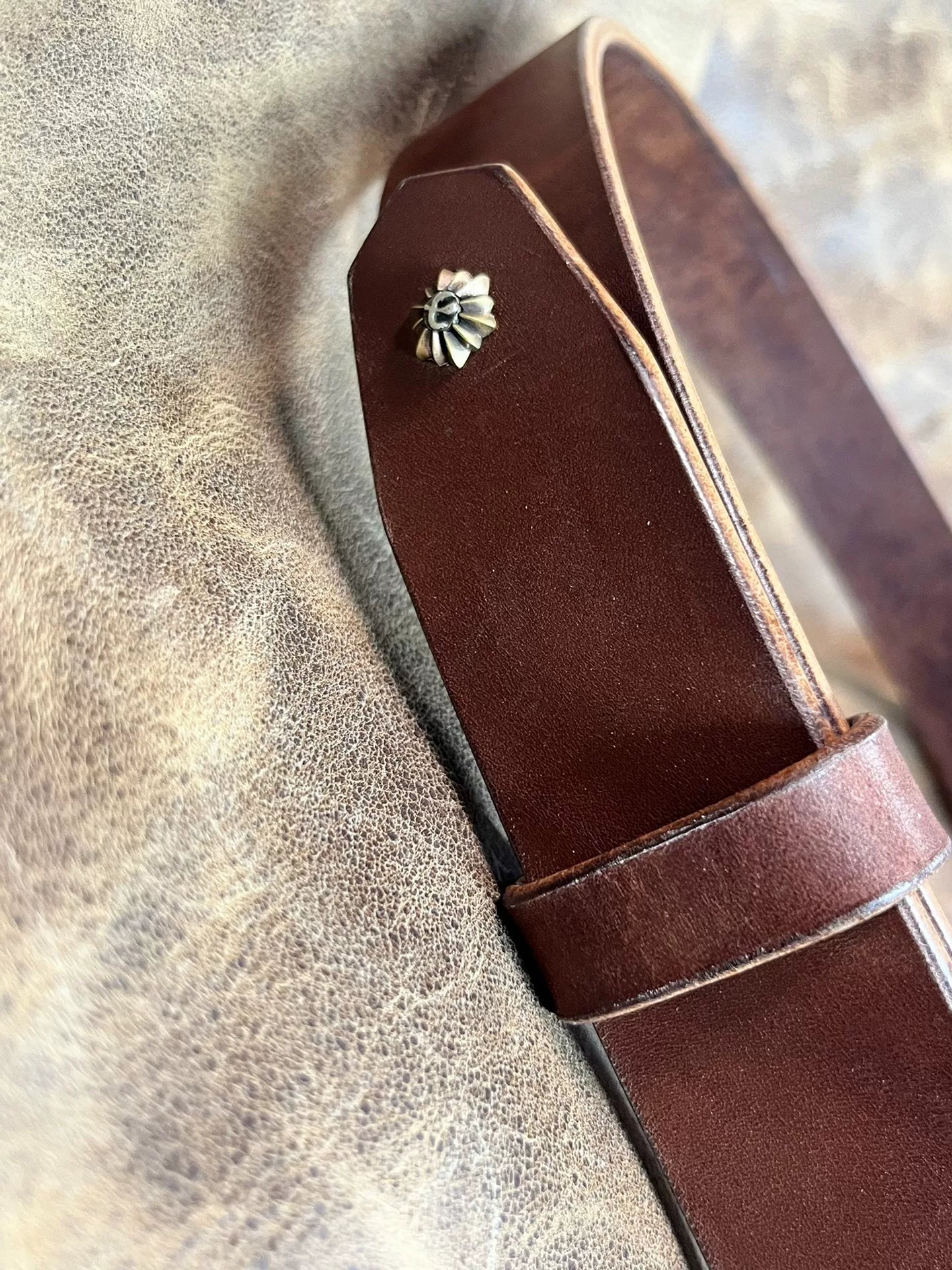 Zhaonan fat brown color with genuine West Wind buckle