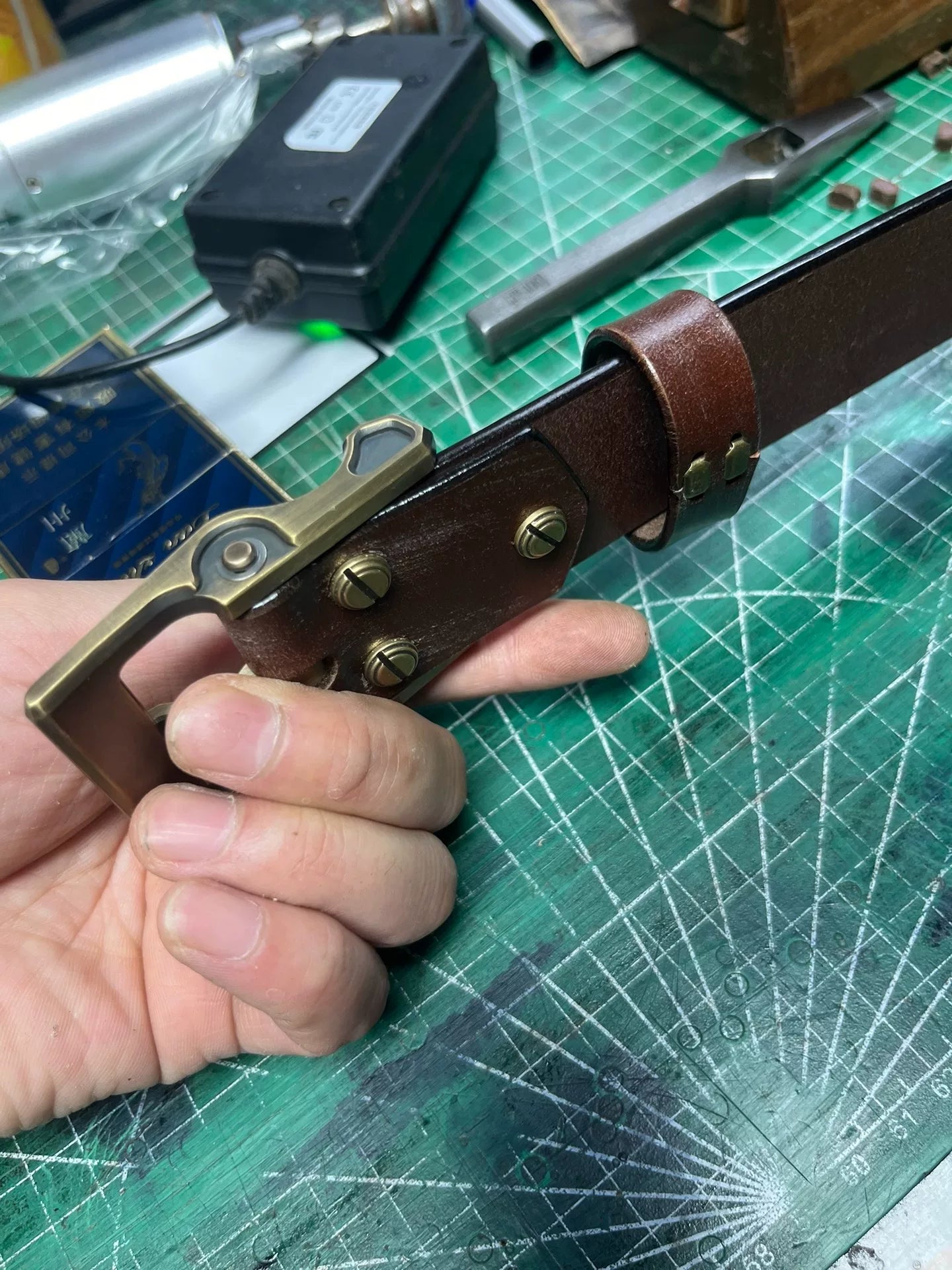 TWS Thomas Bridle Leather Handmade Belt — Imported from UK