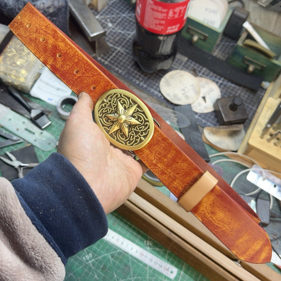 Brand-New Chrome Hearts Leather Belt