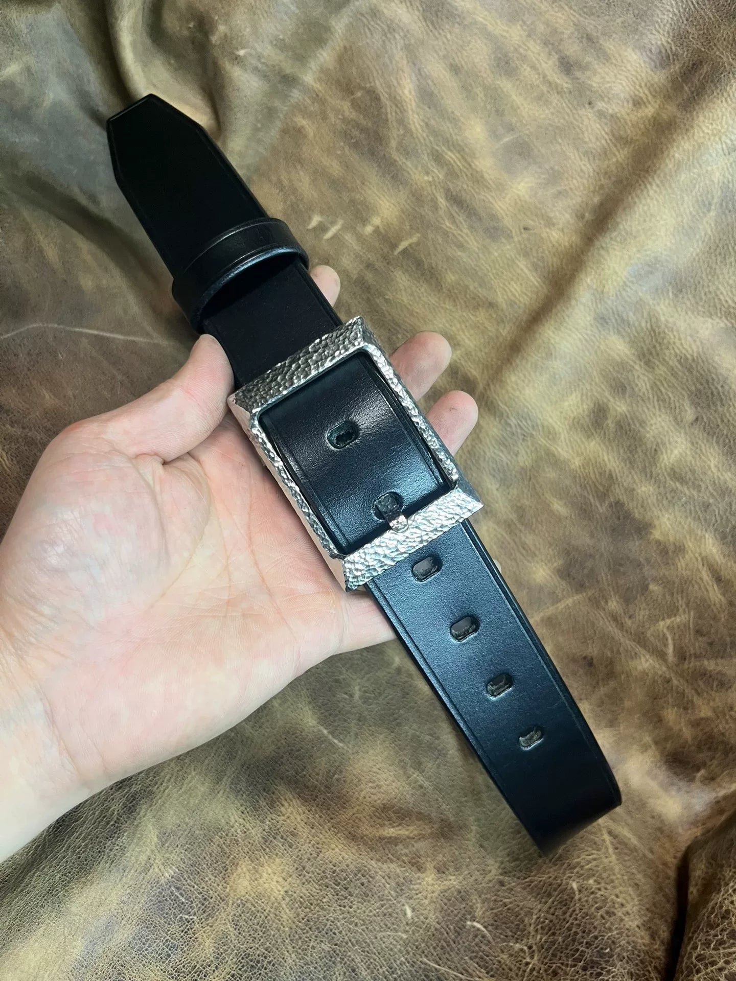 TWS Thomas Bridle Leather Handmade Belt — Imported from UK