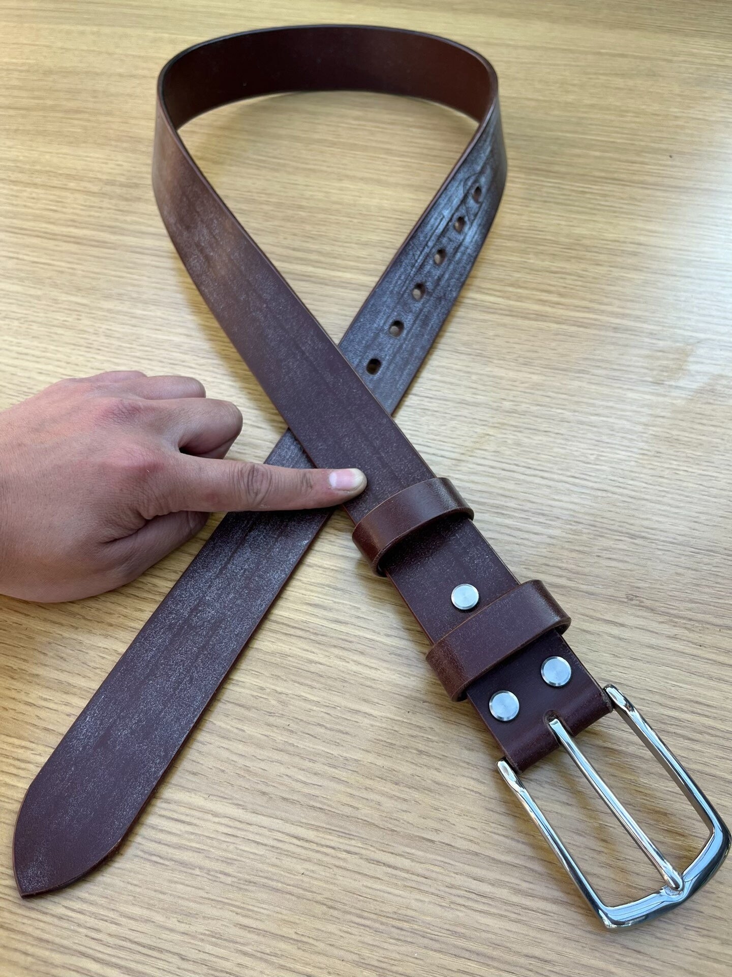 4.2mm thick brown TWS Thomas Bridle. Horse Rein genuine first-layer…