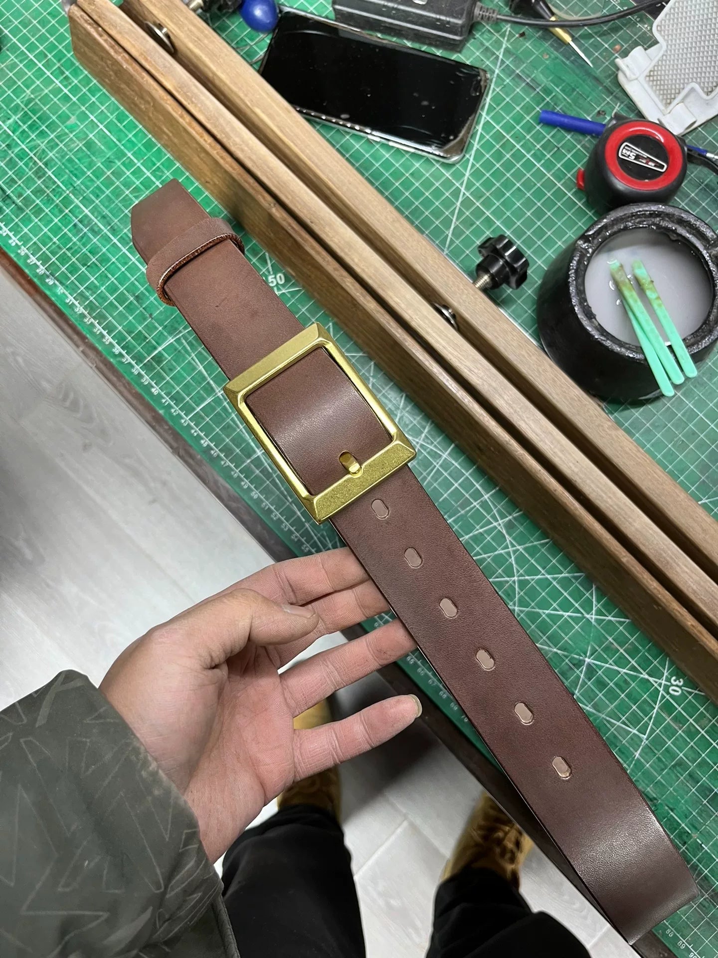 6 mm thick Meian handmade belt
