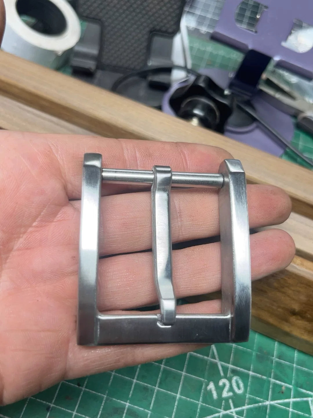 Replica stainless steel West Wind No. 3 belt buckle