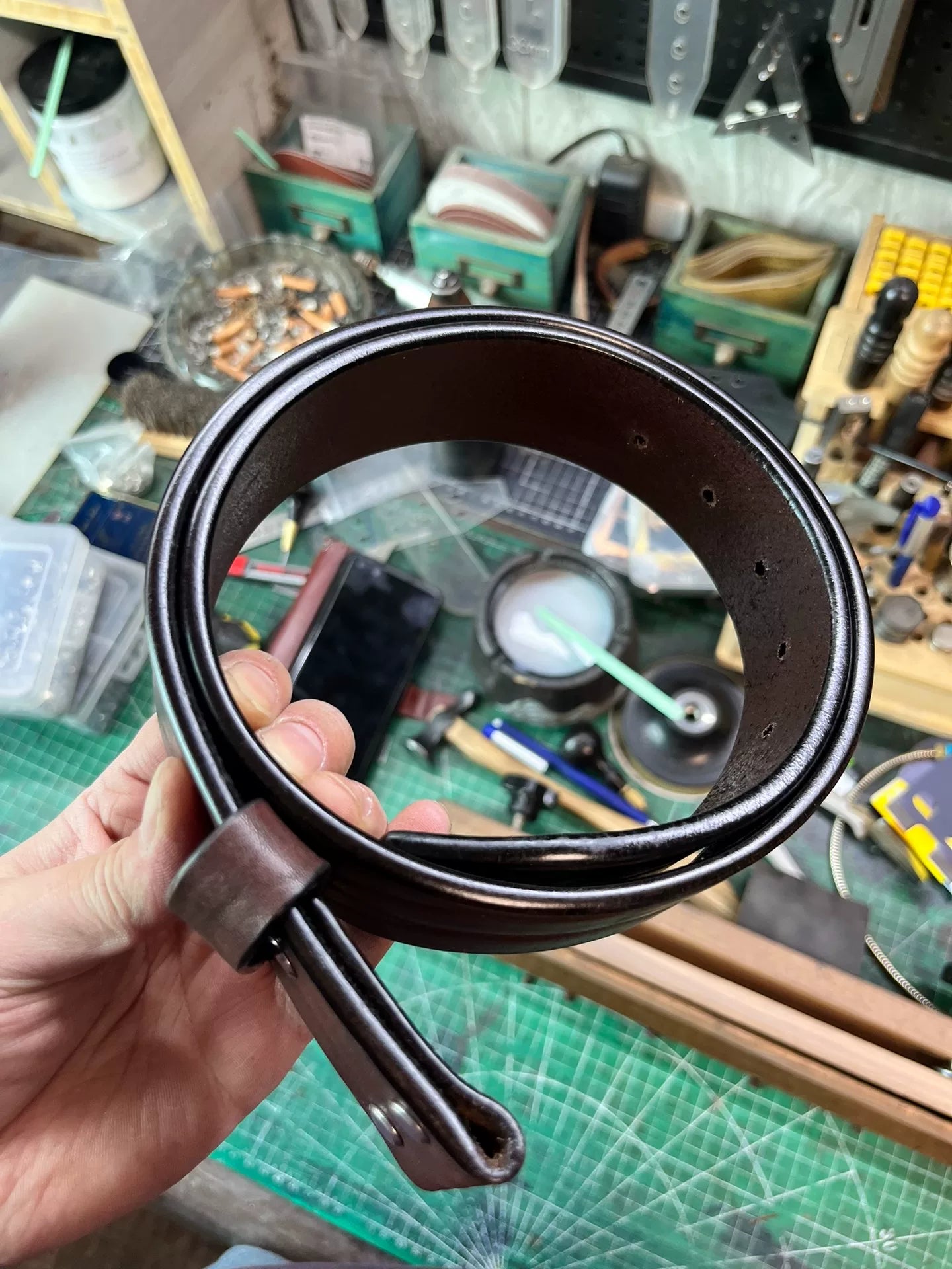 First-layer cowhide handmade belt