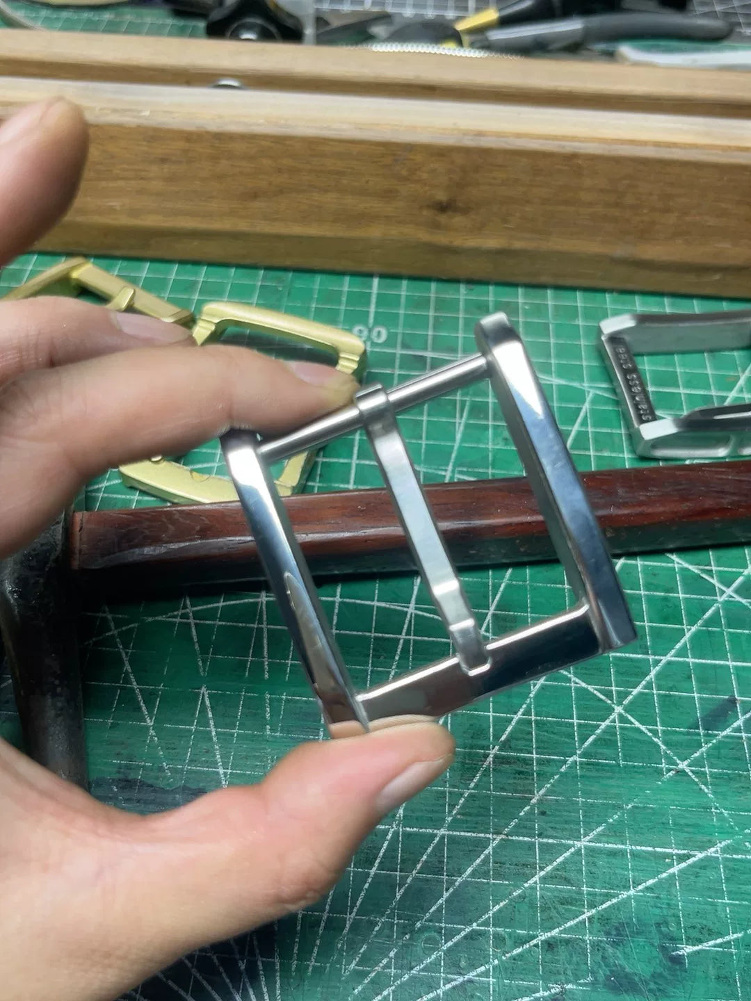 West Wind No. 3 304 stainless steel replica belt buckle