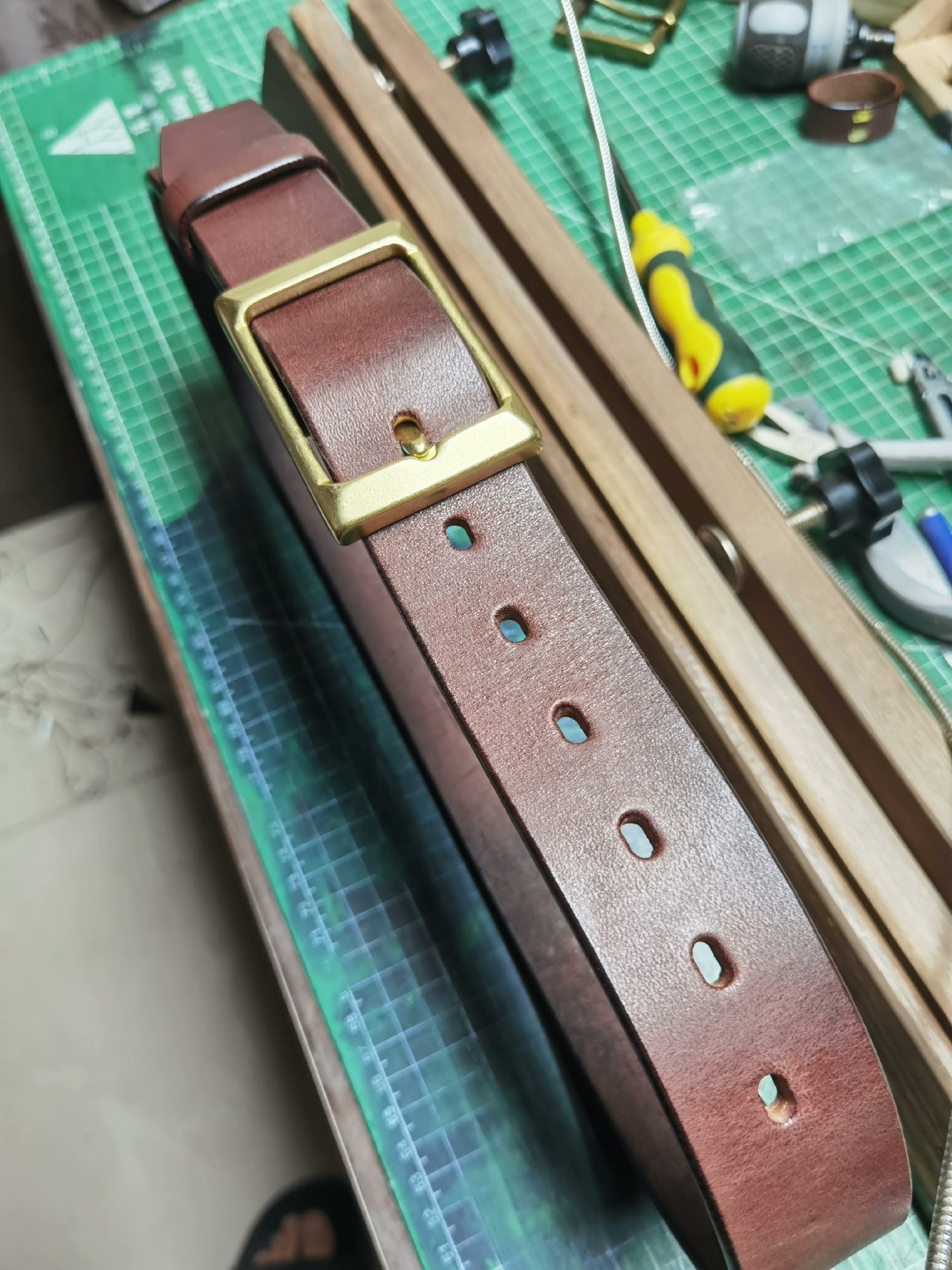 5.5mm thick Meian handmade belt
