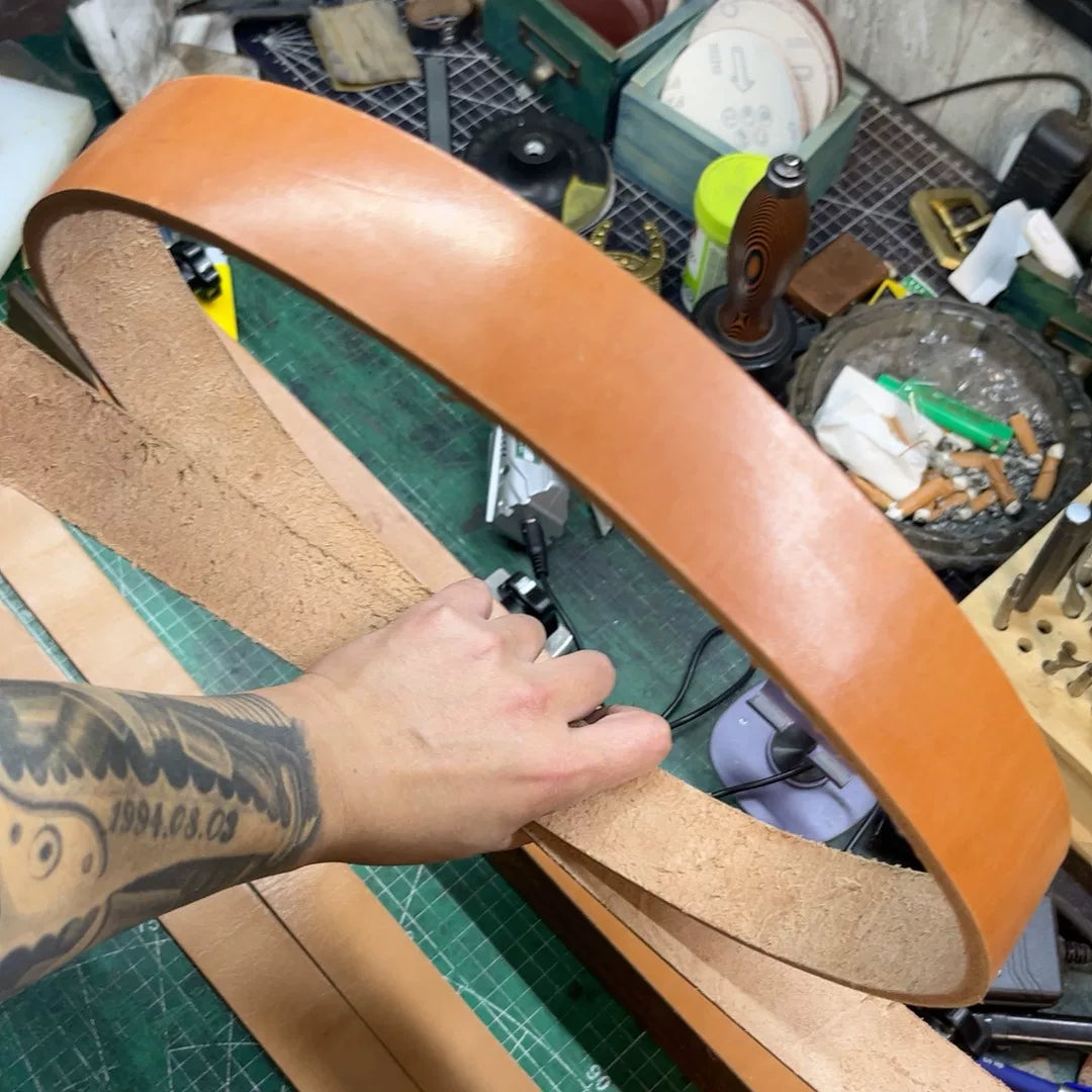 First Full-Back Japanese Oak-Tanned Leather Belt