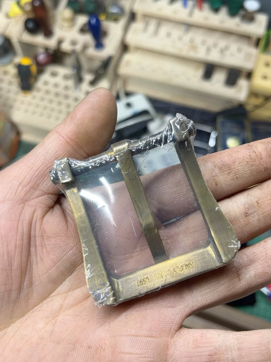 Authentic Niu 3 Gadfly No. 3 wire cutting belt buckle